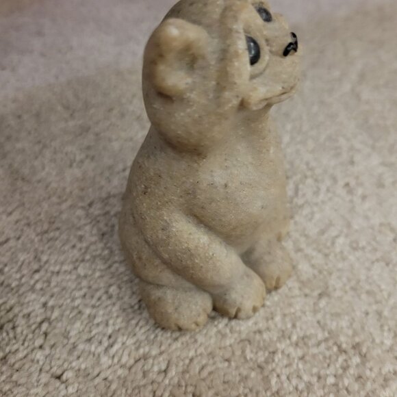 Handcrafted Sad Cat Figurine Stone Cute & Quirky Vintage Quarry Critters Chico - Picture 4 of 14